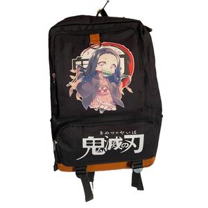 Anime Backpack with Charging Port and Cords NWT